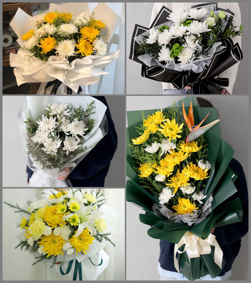 山西临汾汾西县僧念镇白事花束代送